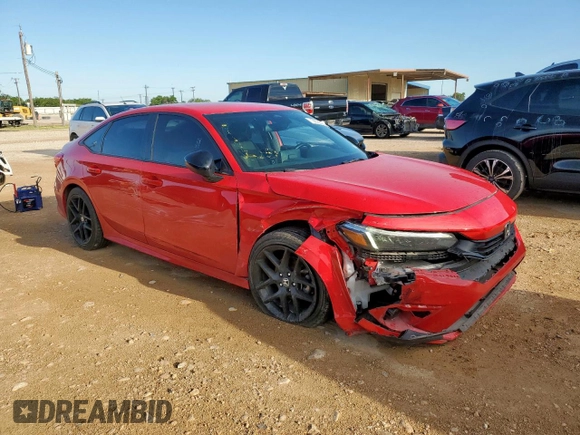 2023 Honda Civic Sport с VIN 2HGFE2F58PH521100, выставлен на аукционе Copart как лот 58333255 с пробегом 23 778 миль миль и Списание • Salvage title. История ставок и продаж доступна на DreamBid. Изображение 4.
