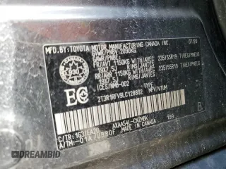 2020 Toyota RAV4 with VIN 2T3R1RFV9LC128802, listed as a Copart auction lot 54586675 with 164,217 mi miles and Salvage title. Bid and sale history available at DreamBid. Image 14.