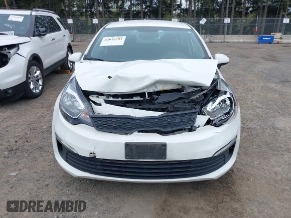 2016 Kia Rio LX with VIN KNADM4A36G6686149, listed as a IAAI auction lot 42015781 with 104,582 mi miles. Bid and sale history available at carsss.com. Image 12.