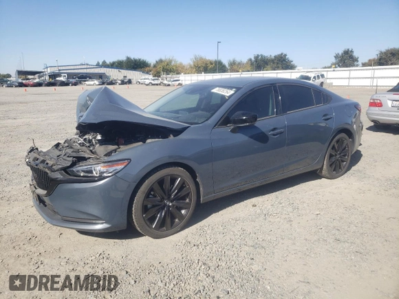 2021 Mazda 6 Grand Touring Reserve with VIN JM1GL1WY1M1617013, listed as a Copart auction lot 76836264 with 38,484 mi miles and Salvage Title. Bid and sale history available at DreamBid. Image 1.
