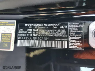 2011 Mercedes-Benz E-Class E 350 with VIN WDDKJ5GB1BF107154, listed as a Copart auction lot 88104705 with 119,174 mi miles and Salvage Title. Bid and sale history available at carsss.com. Image 12.