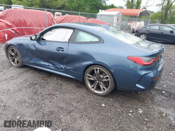 2021 BMW 4 Series 430i with VIN WBA53AP0XMCF92827, listed as a IAAI auction lot 42104148 with 53,535 mi miles and . Bid and sale history available at DreamBid. Image 3.