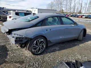 2024 Hyundai IONIQ 6 SEL with VIN KMHM34AC9RA080149, listed as a Copart auction lot 44075075 with 2,255 mi miles and Salvage Title. Bid and sale history available at carsss.com. Image 3.