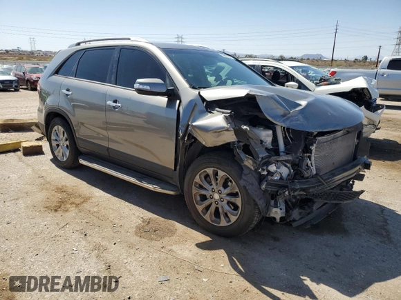 2015 Kia Sorento EX with VIN 5XYKU4A7XFG632362, listed as a Copart auction lot 48212845 with 111,200 mi miles and Salvage Title. Bid and sale history available at carsss.com. Image 4.