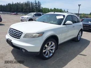 2004 Infiniti FX with VIN JNRBS08W44X403911, listed as a IAAI auction lot 42206281 with 153,345 mi miles. Bid and sale history available at carsss.com. Image 2.