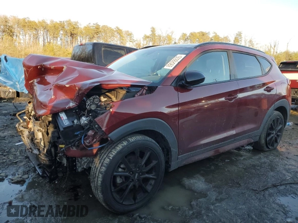 2019 Hyundai Tucson Sport with VIN KM8J33AL0KU001503, listed as a Copart auction lot 89088635 with 72,932 mi miles and Salvage Title. Bid and sale history available at carsss.com. Image 1.