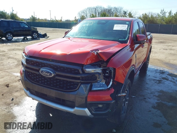 2024 Ford Ranger Lariat with VIN 1FTER4KH9RLE09180, listed as a IAAI auction lot 41913864 with 31,862 mi miles and . Bid and sale history available at DreamBid. Image 6.