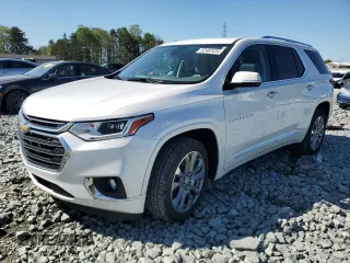 2019 Chevrolet Traverse Premier z VIN 1GNERKKW1KJ255642, wystawiony jako Copart lot #52482435 z przebiegiem 96 340 mil mil oraz Szkoda całkowita • Salvage title. Historia ofert i sprzedaży dostępna na DreamBid. Obrazek 1.