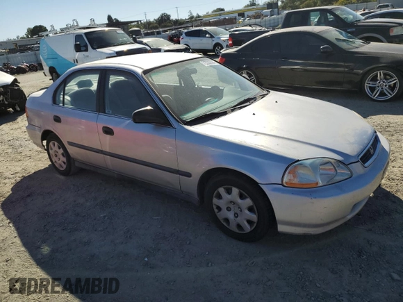 1998 Honda Civic LX with VIN 2HGEJ6670WH607791, listed as a Copart auction lot 72235594 with 205,571 mi miles and Salvage Title. Bid and sale history available at carsss.com. Image 4.
