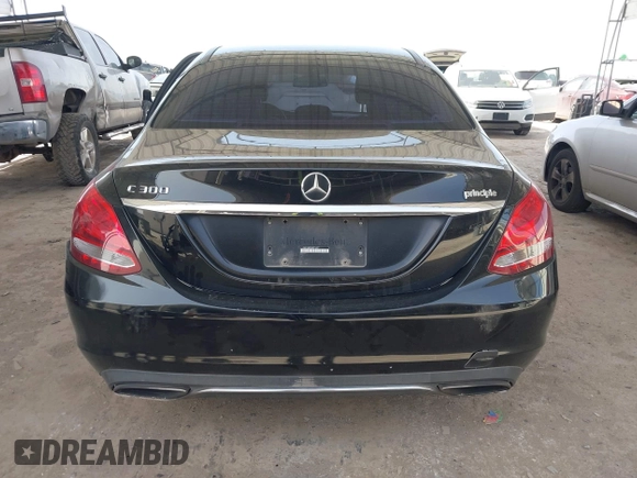 2015 Mercedes-Benz C-Class C 300 with VIN 55SWF4JB3FU071427, listed as a IAAI auction lot 41722139 with 130,966 mi miles. Bid and sale history available at carsss.com. Image 16.