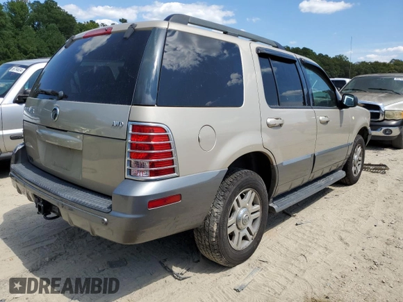 2005 Mercury Mountaineer Convenience z VIN 4M2DU86K35UJ07776, wystawiony jako Copart lot #68299954 z przebiegiem 147 912 mil mil oraz Szkoda całkowita • Salvage title. Historia ofert i sprzedaży dostępna na DreamBid. Obrazek 3.