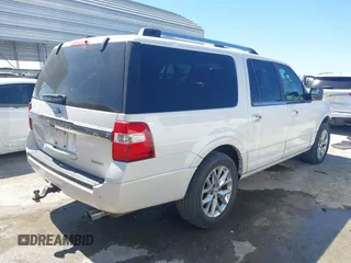 2015 Ford Expedition Max Limited with VIN 1FMJK1KT6FEF49821, listed as a IAAI auction lot 41825240 with 180,460 mi miles. Bid and sale history available at carsss.com. Image 4.