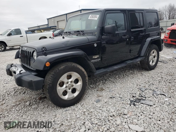 2015 Jeep Wrangler Unlimited Sahara with VIN 1C4BJWEGXFL606573, listed as a Copart auction lot 83983894 with 103,314 mi miles and Clean title. Bid and sale history available at DreamBid. Image 1.