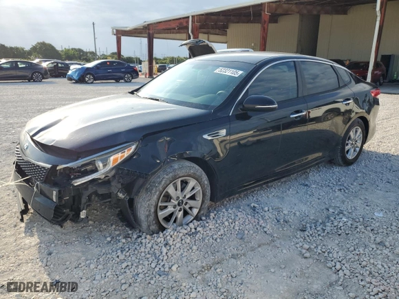 2016 Kia Optima LX with VIN 5XXGT4L30GG025198, listed as a Copart auction lot 52321105 with 150,788 mi miles and Salvage Title. Bid and sale history available at carsss.com. Image 1.
