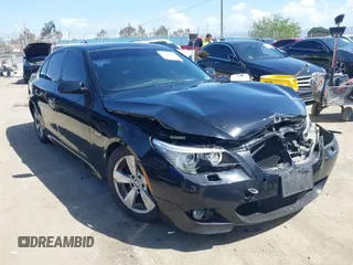 2008 BMW 5 Series 550i with VIN WBANW53598CT53966, listed as a IAAI auction lot 41947937 with 177,610 mi miles. Bid and sale history available at carsss.com. Image 1.