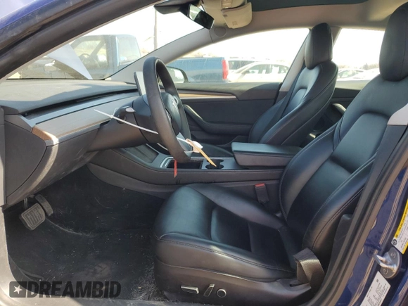 2021 Tesla Model 3 Long Range with VIN 5YJ3E1EB8MF003072, listed as a Copart auction lot 45596845 with 72,862 mi miles and Salvage Title. Bid and sale history available at DreamBid. Image 7.