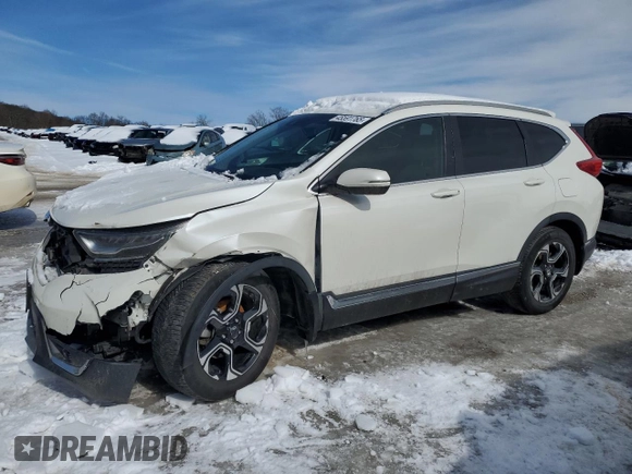2017 Honda CR-V Touring with VIN 5J6RW2H90HL051779, listed as a Copart auction lot 45591765 with 89,306 mi miles and Salvage Title. Bid and sale history available at carsss.com. Image 1.