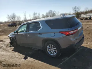 2020 Chevrolet Traverse LS with VIN 1GNERFKW3LJ302856, listed as a Copart auction lot 48455855 with 97,279 mi miles and Salvage Title. Bid and sale history available at carsss.com. Image 2.