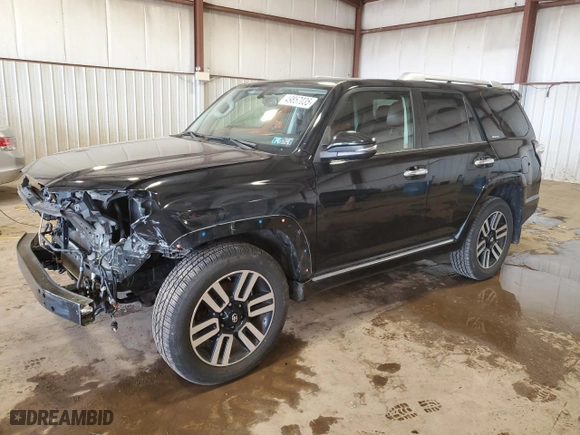 2017 Toyota 4Runner SR5 with VIN JTEBU5JRXH5449736, listed as a Copart auction lot 49857035 with 111,712 mi miles and Salvage Title. Bid and sale history available at carsss.com. Image 1.