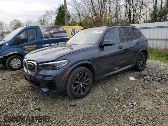 2019 BMW X5 xDrive40i with VIN 5UXCR6C51KLL64358, listed as a Copart auction lot 53716225 with 80,696 mi miles and Salvage title. Bid and sale history available at DreamBid. Image 1.