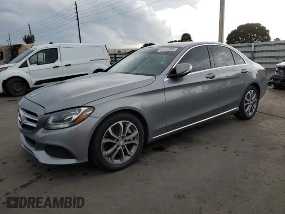 2015 Mercedes-Benz C 300 with VIN 55SWF4JB6FU080798, listed as a Copart auction lot 45738265 with 79,573 mi miles and Salvage Title. Bid and sale history available at DreamBid. Image 1.