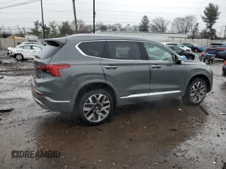 2023 Hyundai Santa Fe Calligraphy z VIN 5NMS5DAL3PH496061, wystawiony jako Copart lot #50381655 z przebiegiem 5 053 mil mil oraz Szkoda całkowita • Salvage title. Historia ofert i sprzedaży dostępna na DreamBid. Obrazek 3.