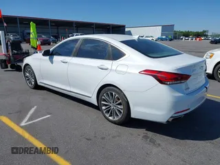 2016 Hyundai Genesis 3.8L z VIN KMHGN4JE2GU128482, wystawiony jako IAAI lot #42065181 z przebiegiem 163 925 mil mil oraz . Historia ofert i sprzedaży dostępna na DreamBid. Obrazek 3.