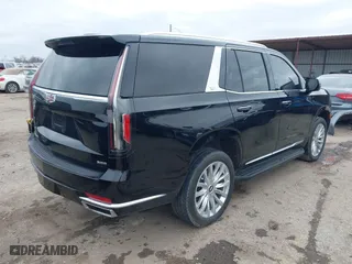 2023 Cadillac Escalade Luxury with VIN 1GYS3AKL3PR161519, listed as a IAAI auction lot 41621337 with 24,682 mi miles. Bid and sale history available at carsss.com. Image 4.