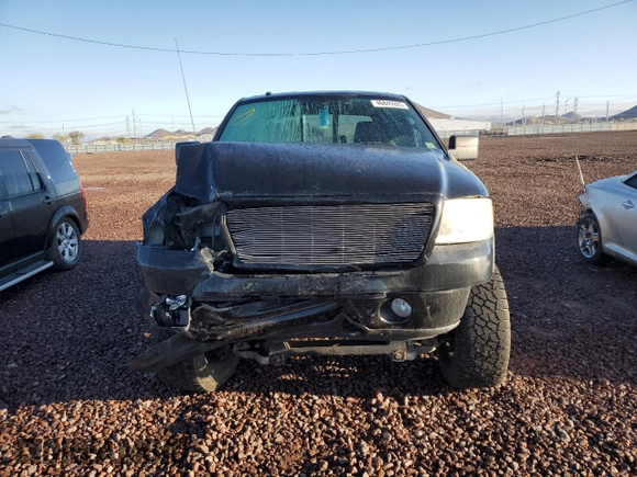 2006 Ford F-150 XLT with VIN 1FTPW14546KD89571, listed as a Copart auction lot 46845925 with 166,009 mi miles and Salvage Title. Bid and sale history available at carsss.com. Image 5.