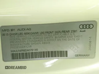 2013 Audi A5 Premium Plus с VIN WAULFAFR8DA079146, выставлен на аукционе IAAI как лот 42326593 с пробегом 136 507 миль миль и . История ставок и продаж доступна на DreamBid. Изображение 9.
