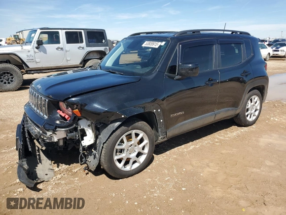 2020 Jeep Renegade Altitude with VIN ZACNJABBXLPL65823, listed as a Copart auction lot 53809915 with 28,977 mi miles and Salvage title. Bid and sale history available at DreamBid. Image 1.