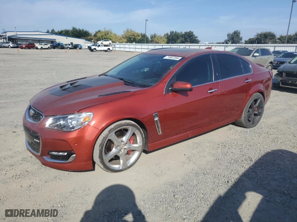2016 Chevrolet SS with VIN 6G3F15RW8GL205668, listed as a Copart auction lot 71987204 with 53,477 mi miles and Salvage Title. Bid and sale history available at carsss.com. Image 1.