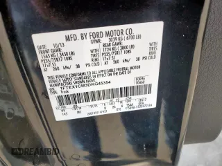 2013 Ford F-150 XL with VIN 1FTEX1CM3DKG45354, listed as a Copart auction lot 58794285 with 150,853 mi miles and Clean title. Bid and sale history available at DreamBid. Image 12.