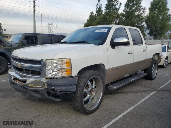 2007 Chevrolet Silverado 1500 LS with VIN 2GCEC13C771730673, listed as a Copart auction lot 86037784 with 166,619 mi miles and Salvage Title. Bid and sale history available at carsss.com. Image 1.