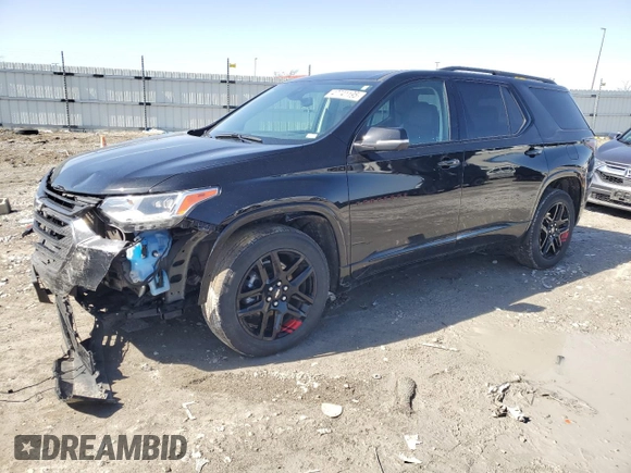 2021 Chevrolet Traverse Premier with VIN 1GNERKKW5MJ269224, listed as a Copart auction lot 47741195 with 75,806 mi miles and Salvage Title. Bid and sale history available at carsss.com. Image 1.
