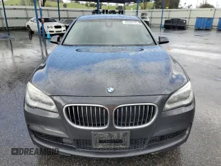 2015 BMW 7 Series 740Li with VIN WBAYE4C52FD947509, listed as a Copart auction lot 49269705 with 80,111 mi miles and Salvage Title. Bid and sale history available at carsss.com. Image 5.