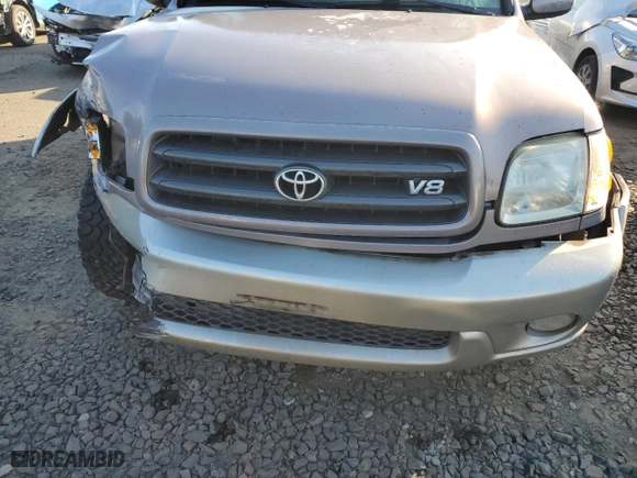 2002 Toyota Sequoia SR5 with VIN 5TDBT44A32S079500, listed as a Copart auction lot 42620455 with 0 mi miles and Salvage Title. Bid and sale history available at carsss.com. Image 13.
