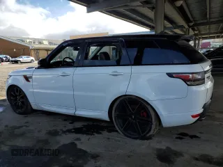 2016 Land Rover Range Rover Sport V6 HSE with VIN SALWR2VF0GA553625, listed as a Copart auction lot 49494755 with 105,557 mi miles and Clean Title. Bid and sale history available at carsss.com. Image 2.