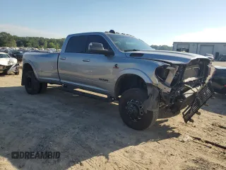 2020 Ram 3500 Laramie with VIN 3C63RRJLXLG254628, listed as a Copart auction lot 69822604 with 69,765 mi miles and Non Repairable. Bid and sale history available at carsss.com. Image 4.