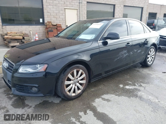 2009 Audi A4 2.0T Prem Plus with VIN WAUSF78K09N054854, listed as a IAAI auction lot 41594015 with 127,884 mi miles. Bid and sale history available at carsss.com. Image 2.