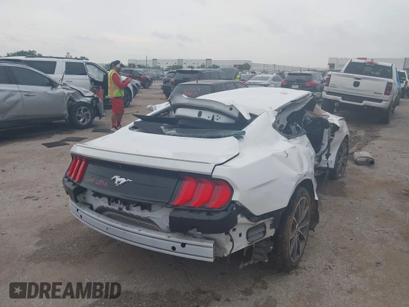2019 Ford Mustang EcoBoost with VIN 1FA6P8THXK5120597, listed as a IAAI auction lot 42404666 with 37,968 mi miles and . Bid and sale history available at DreamBid. Image 4.