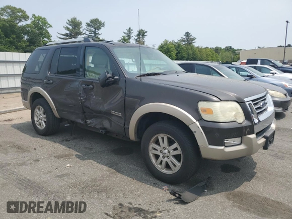 2006 Ford Explorer Eddie Bauer with VIN 1FMEU74E86UB52291, listed as a Copart auction lot 59414305 with 111,117 mi miles and Salvage title. Bid and sale history available at DreamBid. Image 4.