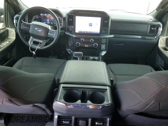 2022 Ford F-150 XL with VIN 1FTFW1E82NFC33590, listed as a Copart auction lot 61806045 with 53,477 mi miles and Salvage title. Bid and sale history available at DreamBid. Image 8.