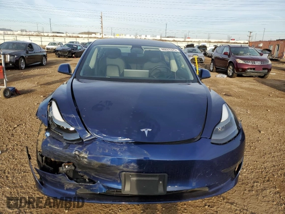 2023 Tesla Model 3 with VIN 5YJ3E1EA3PF448380, listed as a Copart auction lot 48623325 with 37,468 mi miles and Salvage Title. Bid and sale history available at DreamBid. Image 5.