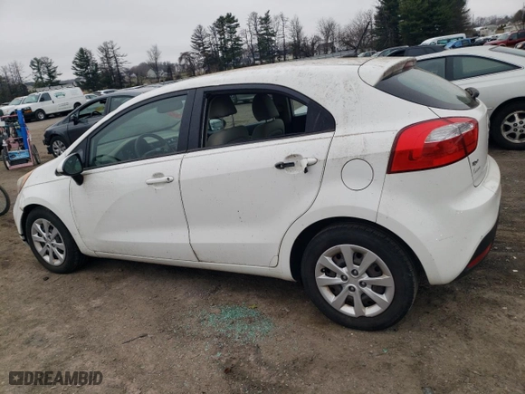 2013 Kia Rio LX with VIN KNADM5A32D6186958, listed as a Copart auction lot 49672675 with 65,342 mi miles and Salvage Title. Bid and sale history available at carsss.com. Image 2.
