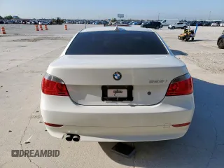 2007 BMW 5 Series 525i with VIN WBANE53537CW61863, listed as a Copart auction lot 53611705 with 134,014 mi miles and Salvage Title. Bid and sale history available at carsss.com. Image 6.