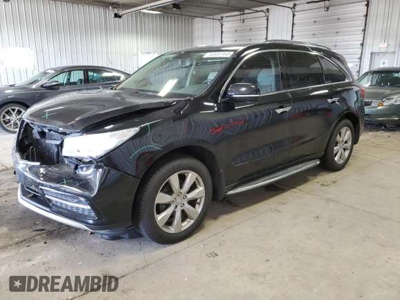 2014 Acura MDX Advance with VIN 5FRYD4H83EB037558, listed as a Copart auction lot 60697445 with 178,649 mi miles and Non repairable. Bid and sale history available at DreamBid. Image 1.