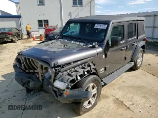 2018 Jeep Wrangler Unlimited Sport S with VIN 1C4HJXDG9JW273212, listed as a Copart auction lot 57762035 with 79,678 mi miles and Salvage title. Bid and sale history available at DreamBid. Image 13.
