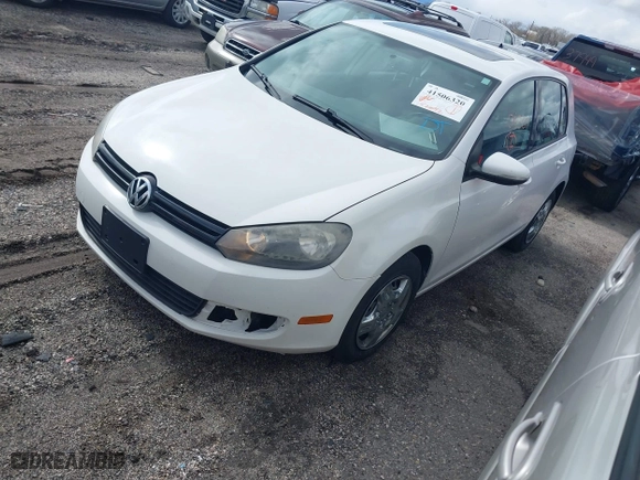 2010 Volkswagen Golf with VIN WVWDB7AJ6AW406990, listed as a IAAI auction lot 41811499 with 152,692 mi miles. Bid and sale history available at carsss.com. Image 2.