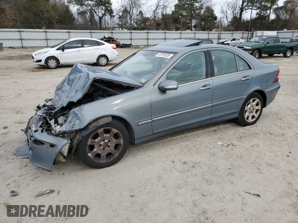 2005 Mercedes-Benz C 240 with VIN WDBRF61JX5F577623, listed as a Copart auction lot 41761925 with 74,095 mi miles and Salvage Title. Bid and sale history available at DreamBid. Image 1.